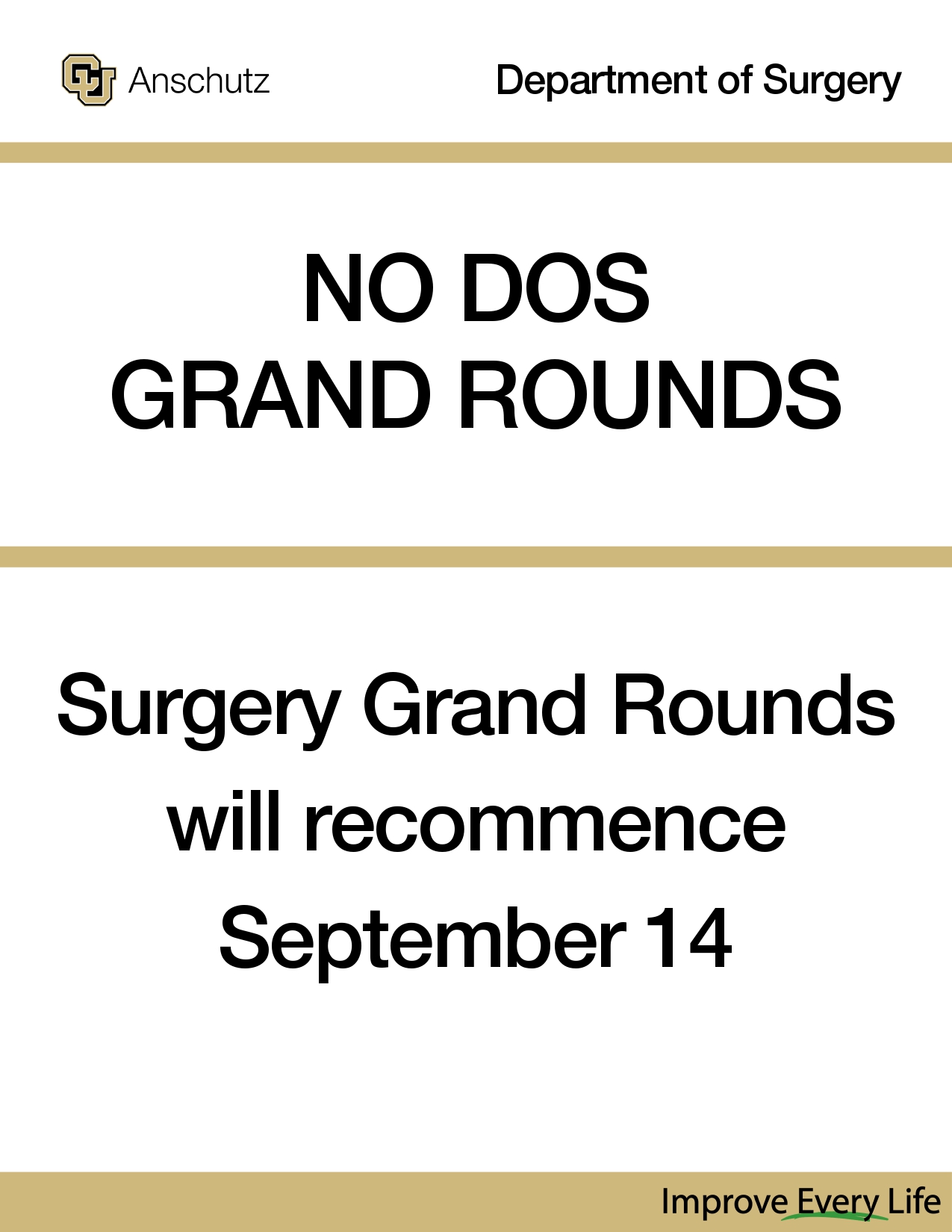 Summer Break Grand Rounds Flyer