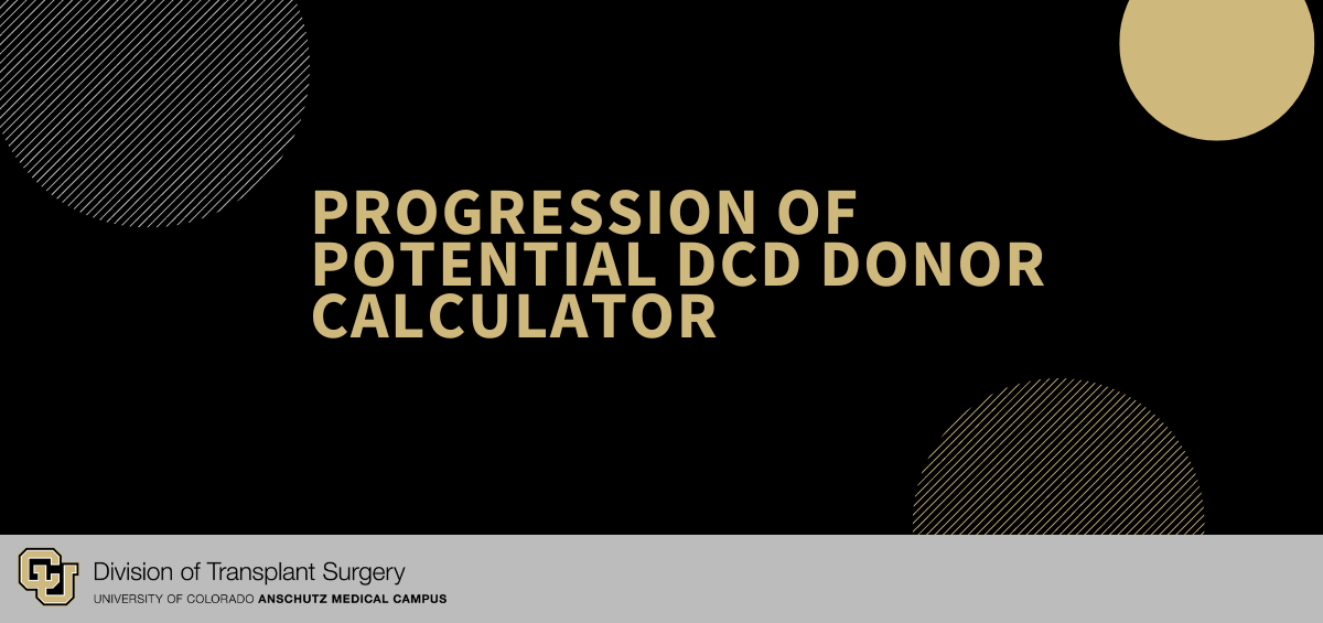 Progression of Potential DCD Donor Calculator