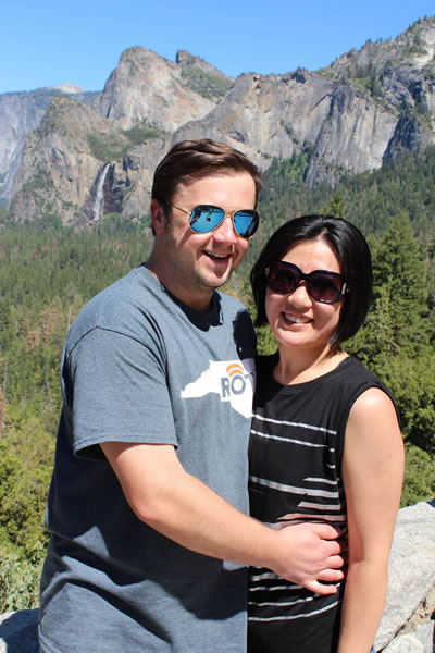 Alison Xie with her husband