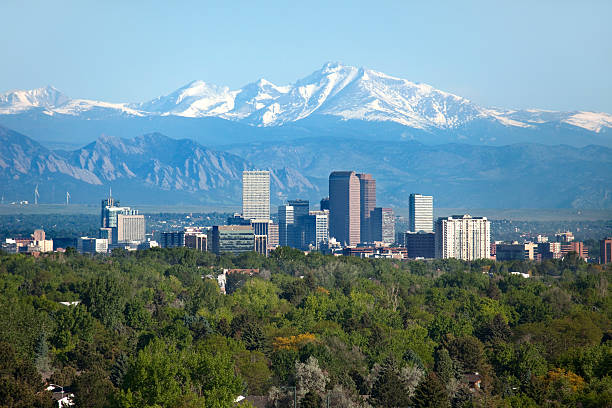 Rocky Mountains over Denver