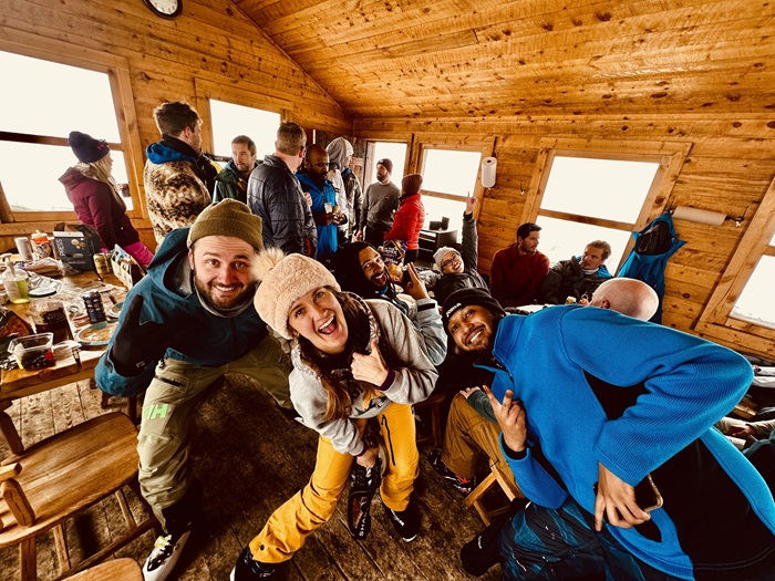 Residents Skiing