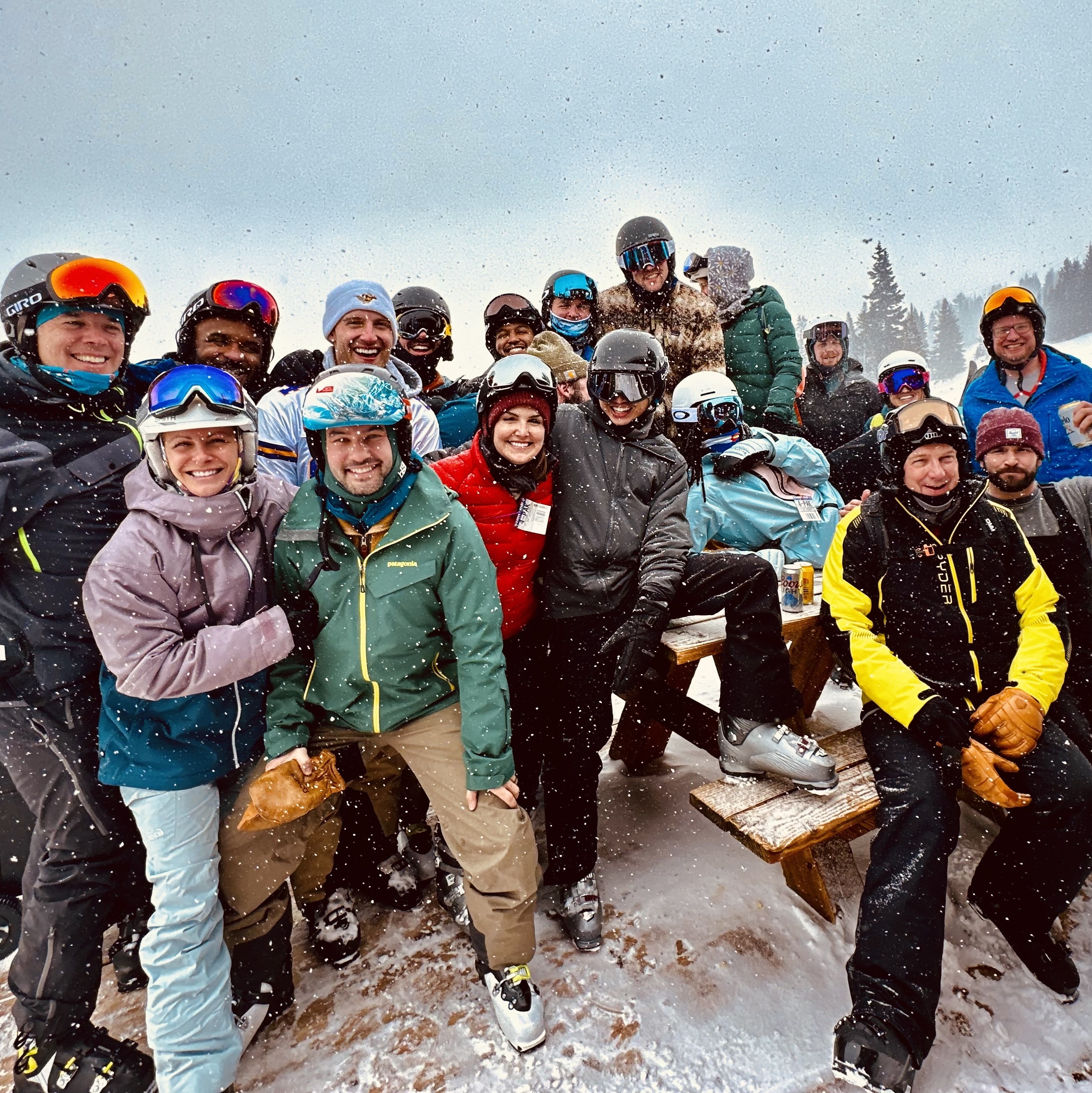 Residents Skiing