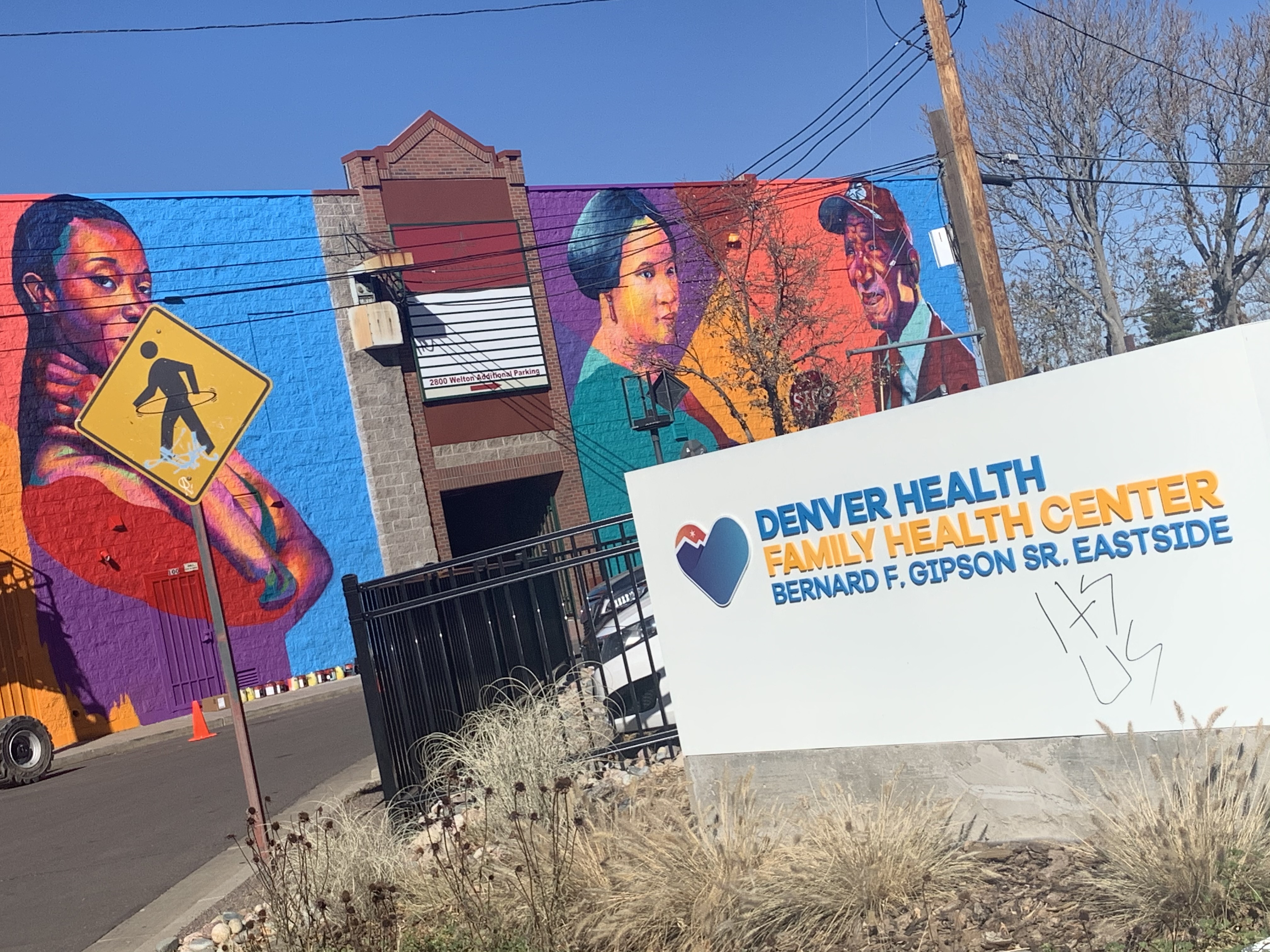 Eastside sign and mural