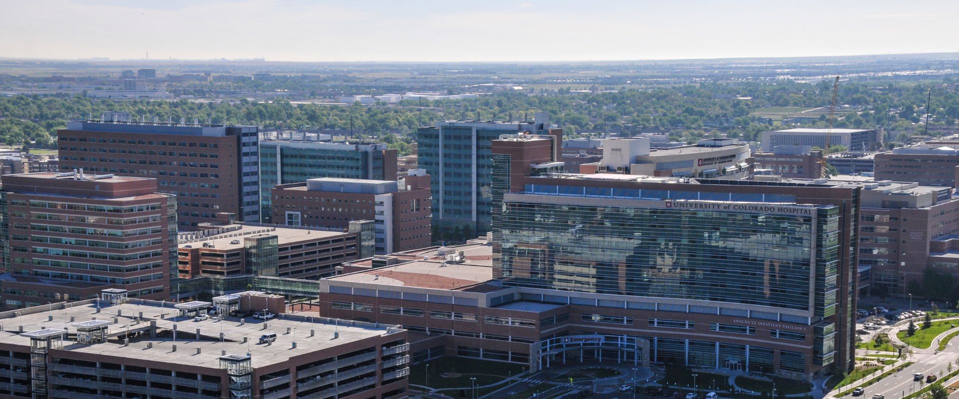 Aerial photo of CU Anschutz campus