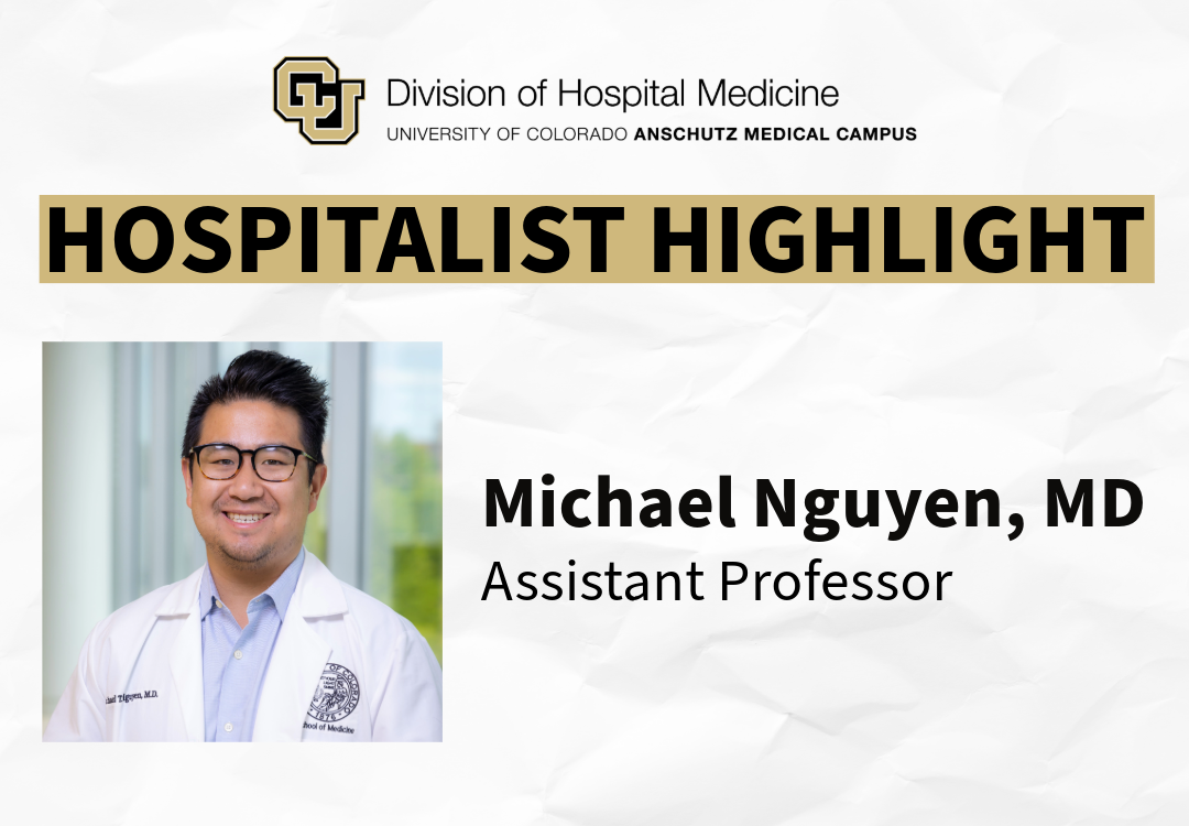Hospitalist Highlight Graphic of Michael Nguyen