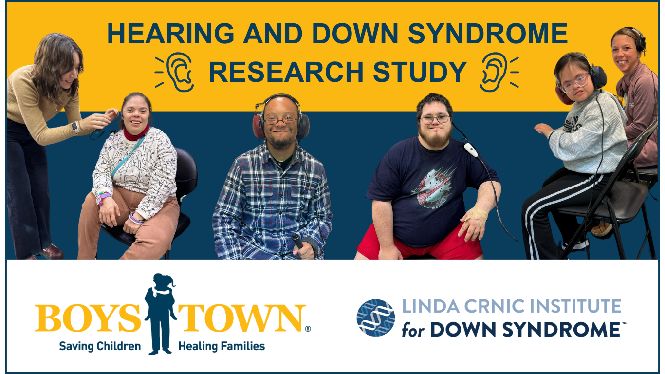 Boys Town and Crnic institute Hearing and Balance Research Study logo