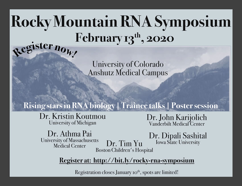 Rocky Mountain RNA Symposium 2020 poster Rocky Mountain RNA Symposium 2020 poster