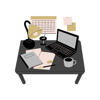remote hybrid work Desk to work from home
